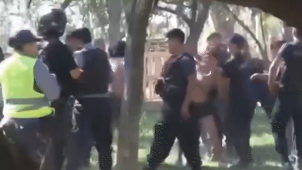 El operativo necesitó refuerzos para contener la gran cantidad de involucrados en El 30.