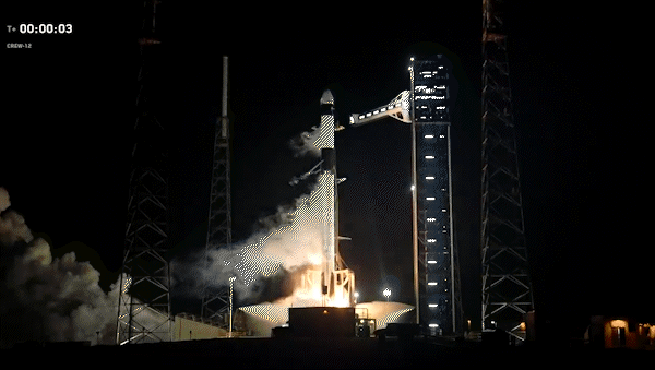 Video: así despegó la nueva misión Crew-12 de la NASA rumbo a la Estación Espacial