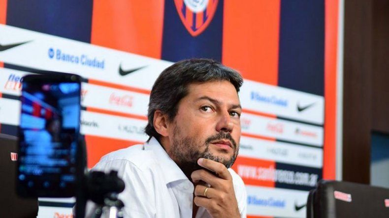 Matías Lammens, presidente de San Lorenzo.