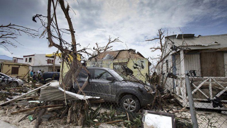 Devastación en Saint Maarten, la parte holandesa de la isla San Martín, una de las más afectadas por el ciclón.