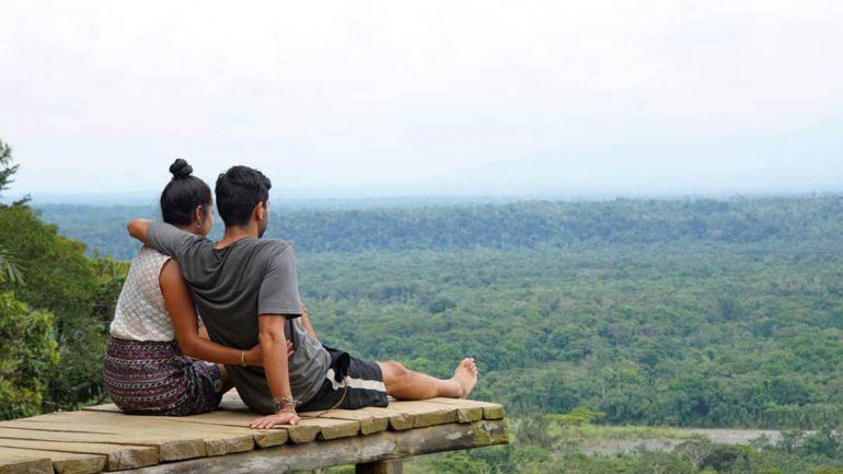 En el mirador de Indichuris, Ecuador.