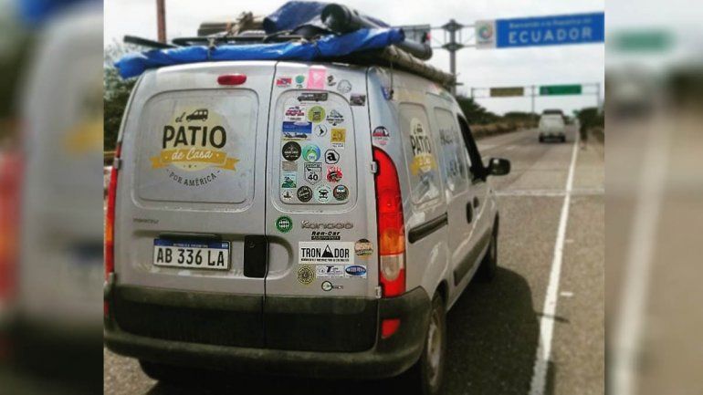 Llegando a Ecuador desde Perú.