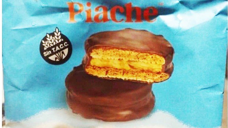 El alfajor celíaco retirado es de marca Piache. 