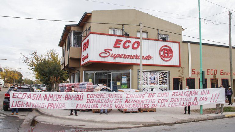 Lo que donaron los supermercados chinos a la Muni
