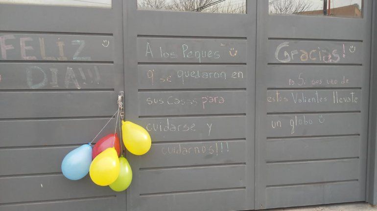 Vecinos decoraron sus casas para alegrarle el d&iacute;a a los m&aacute;s peque&ntilde;os 