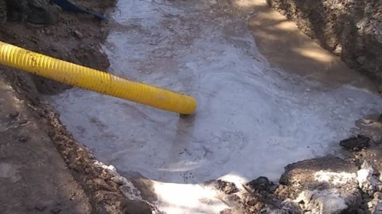 La rotura de un ca&ntilde;o provoc&oacute; una importante p&eacute;rdida de agua 