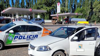 El taxista fue interceptado en la rotonda de la Estación de Servicio del ingreso a Fernández Oro.&nbsp;