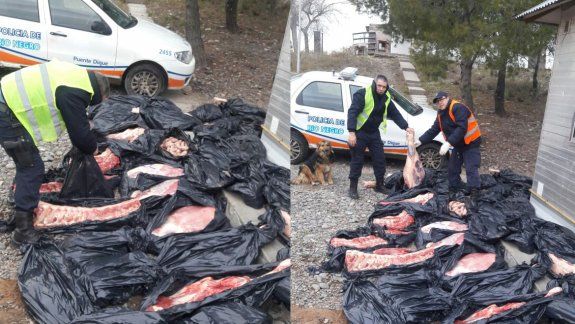 Decomisaron 800 kilos de carne vacuna y chacinados en Catriel
