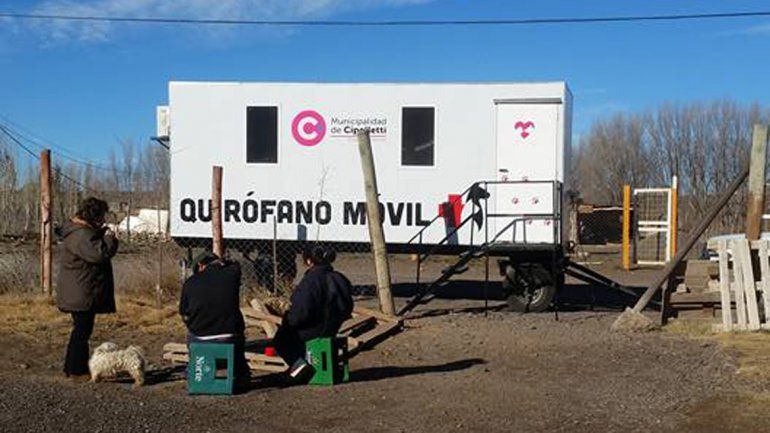 El quirófano móvil de la comuna trabajó en la zona de Isla Jordán.