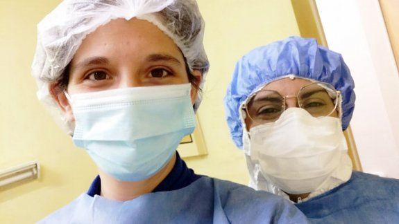 Diputada fue a ayudar al hospital ante el colapso sanitario