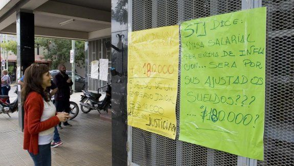 Paro y protesta de trabajadores judiciales