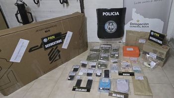 La Policía secuestró elementos vinculados al negocio narco en General Roca y Cervantes. 