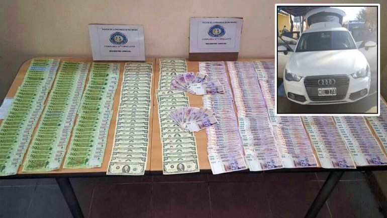 Atraparon a dos hombres con más de 200 mil pesos falsos y un Audi en la Isla Jordán 
