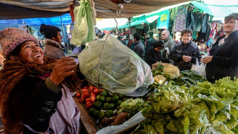 Muchos bolivianos trabajan como productores frutihortícolas.