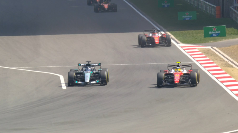 Russell peleó duro con las Ferrari en la carrera sprint en el GP de China | LMCipolletti.com Russell peleó duro con las Ferrari en la carrera sprint en el GP de China