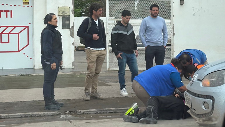 La mujer recibió asistencia médica del SIARME. La mujer recibió asistencia médica del SIARME.
