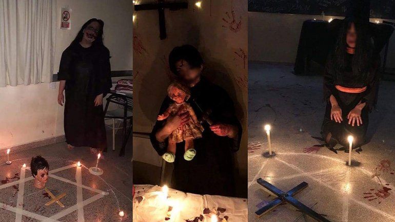 Realizaron un ritual satánico en un colegio cipoleño y provocaron un escándalo