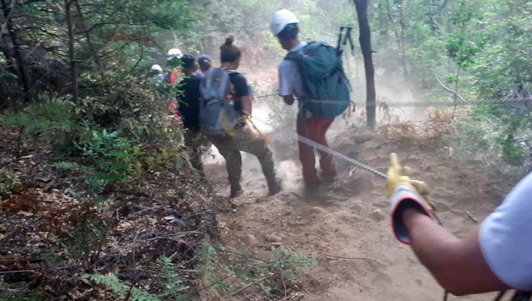 El Bolsón: rescataron a una mujer que sufrió una lesión en la montaña 