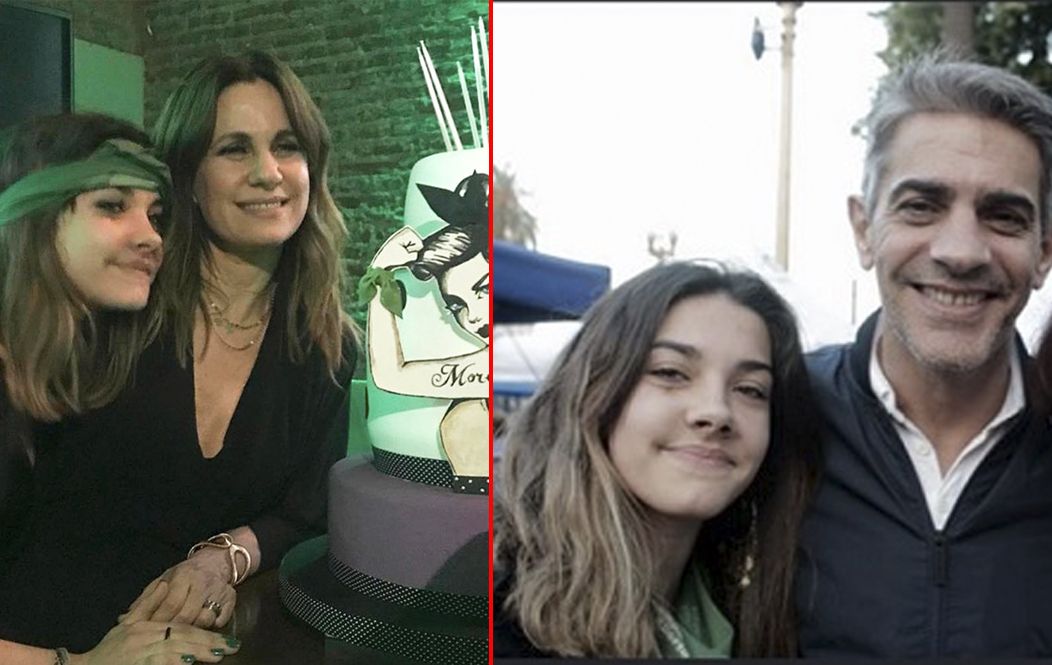 Pablo Echarri, Nancy Dupláa y su hija Morena.