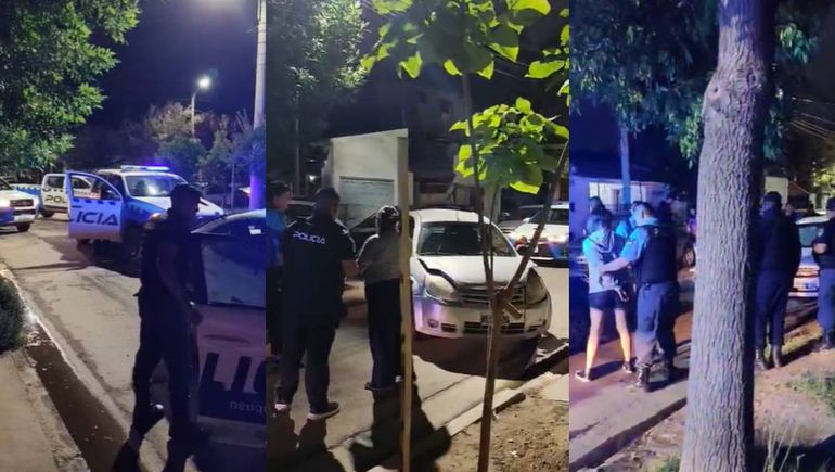 A lo Chano, en Neuquén capital: una joven escapaba de la Policía a contramano y chocó cuatro autos en Huliches