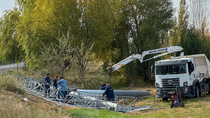 El último operativo del Municipio fue sobre el tercer puente.