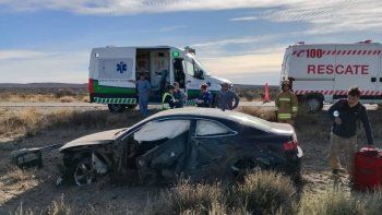 Tres vehículos chocaron a 40 km de Piedra del Águila.