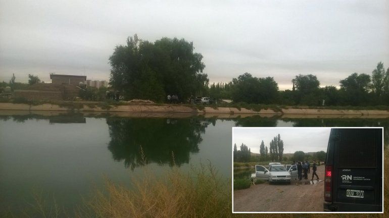 Una joven murió tras caer un auto al canal principal