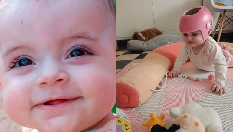 Tras una gran campaña solidaria, la pequeña Amelie ya comenzó su tratamiento