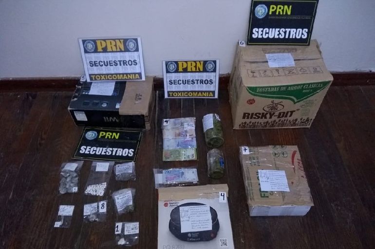 La Delegación de Toxicomanía de la Policía provincial investigó a los narcos de Sierra Grande. 