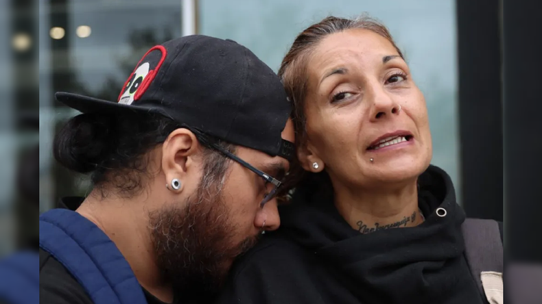 La esposa del trabajador fallecido en una obra exigió justicia. Gentileza ANR.