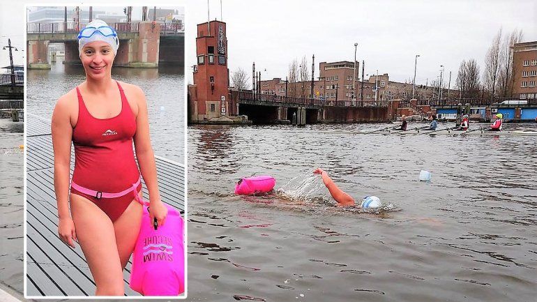 La nadadora de aguas frías de Río Negro que se destaca en Europa