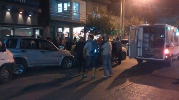 El accidente fue a metros del Hotel ubicado en calle España, entre Roca y San Martín.