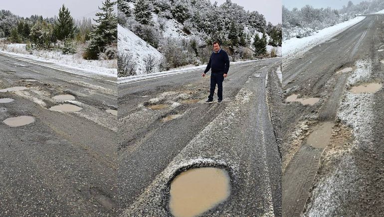 Ordenan a Vialidad Nacional reparar la Ruta 40, entre Bariloche y El Bolsón