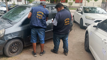 El Hondita Fit neuquino que fue recuperado en una toma de Cipolletti.