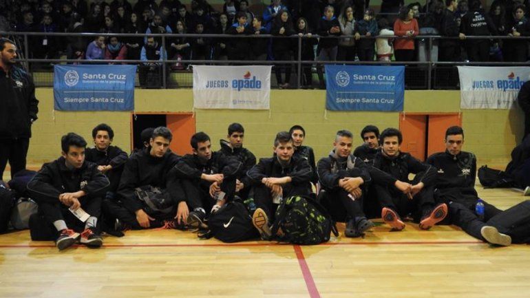 Algunos de los integrantes de la delegación de Río Negro presentes en la inauguración de los Juegos Epade