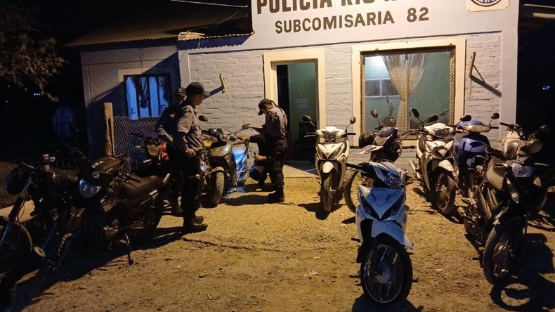 Durante el operativo secuestraron los rodados por falta de documentación y la adulteración de caños escapes.