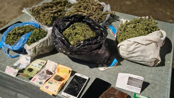 Viajaban con casi 3 kilos de marihuana, fueron detenidos en ruta 22 a la altura de Chinchinales.
