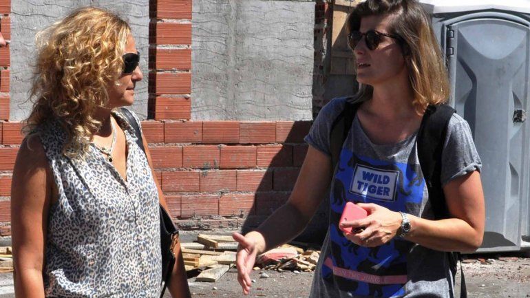 La legisladora Larralde recorrió las obras escolares en Cipolletti.