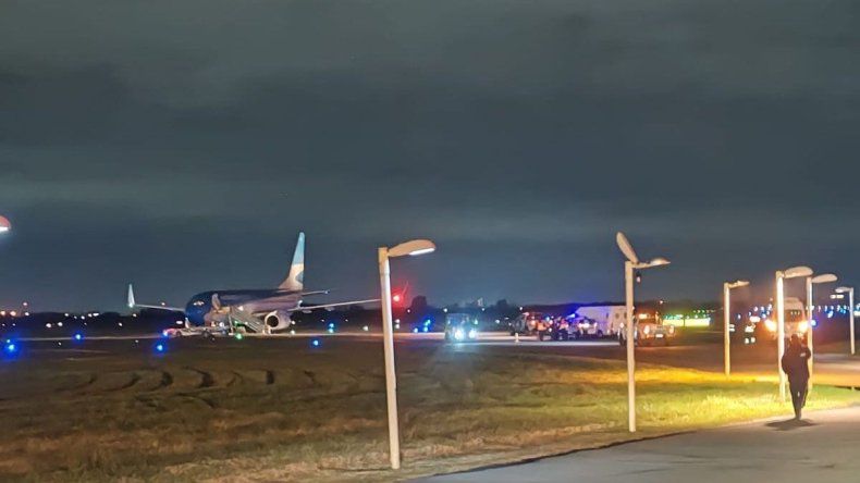 Uno de los vuelos que fue alertado por una amenaza de bomba.