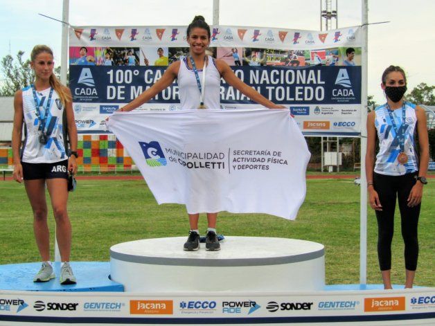 La cipoleña Escudero ganó la final nacional de 800 metros