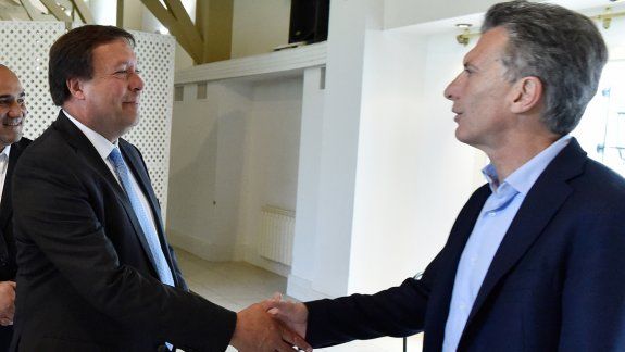 Weretilneck y Macri, mano a mano en la residencia de Olivos. El mandatario rionegrino valoró la reunión, aunque no hubo análisis a fondo de ningún tema.