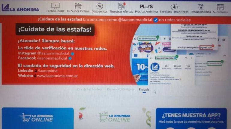 Las estafas de los delincuentes que usan el nombre de La Anónima