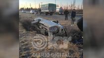 ruta 22: volco con su camioneta y murio