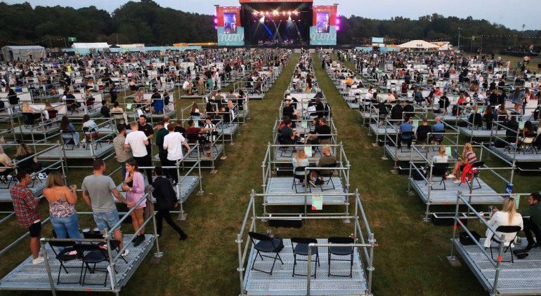 En Buenos Aires ya hubo varios eventos al aire libre en box delimitados.