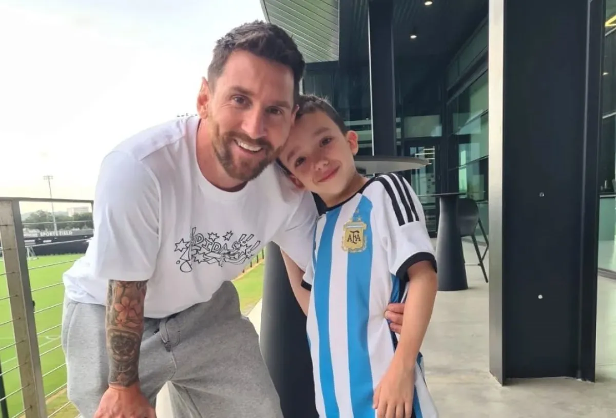 El encuentro entre Lionel Messi y Manuel Andrade, el niño de Río Negro.