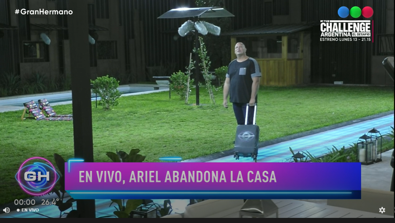 Ariel es el nuevo eliminado de la casa de Gran Hermano