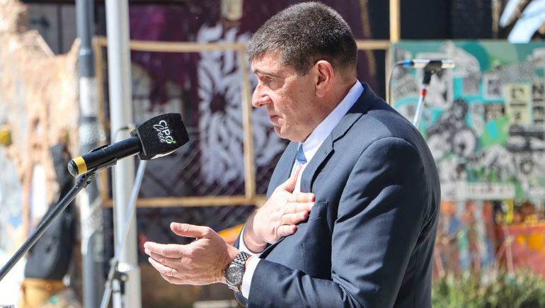 Claudio Di Tella dio su último discurso como intendente por el aniversario.