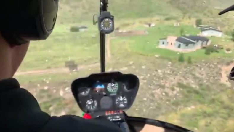 Polémica por un helicóptero en pleno barrio privado