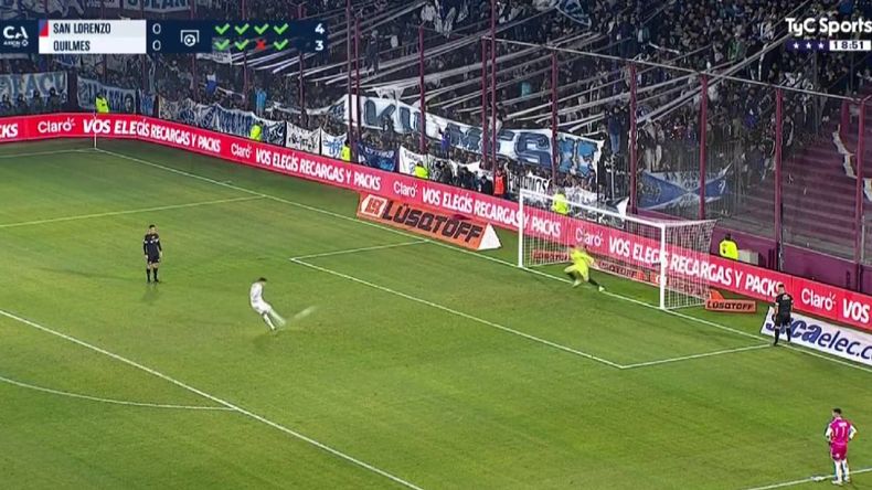 Video: la fuerte polémica que dejó el último penal arreglado de San Lorenzo vs Quilmes