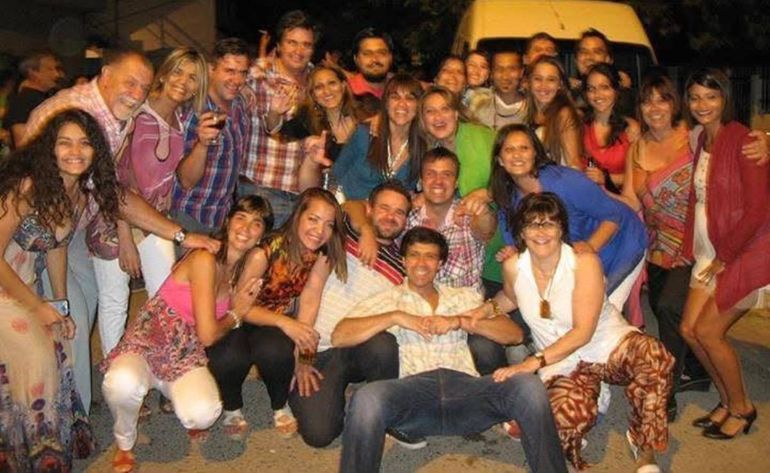 En uno de sus reencuentros en Cipolletti. En uno de sus reencuentros en Cipolletti.